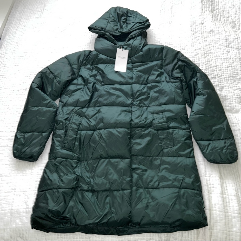 NWT Tiffosi Women’s Dark Green Winter Puffer Coat